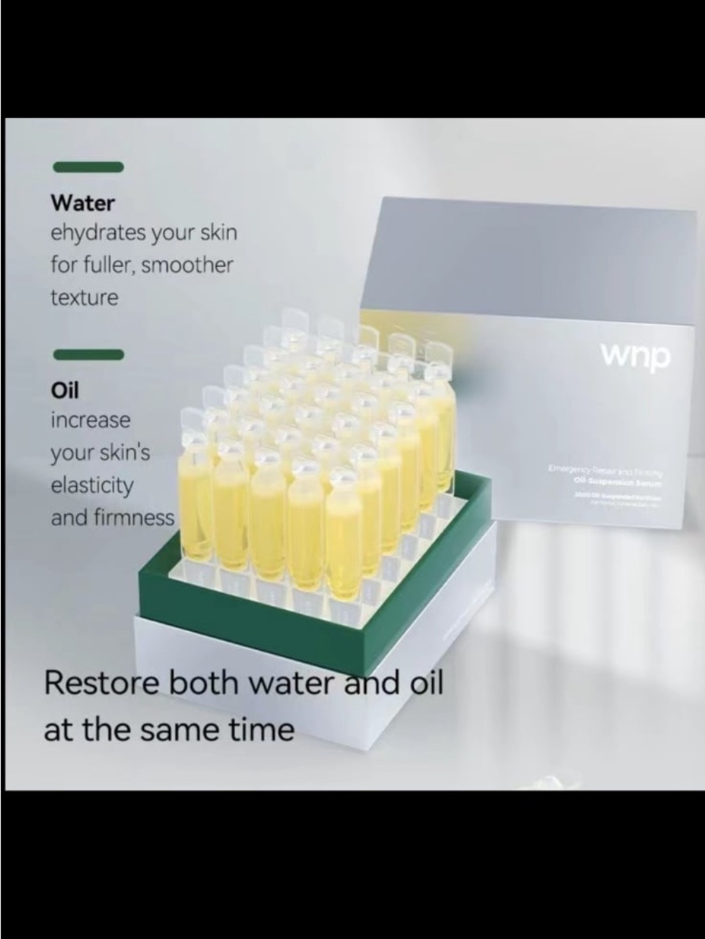 WNP Dual-Phase Hydrating Face Serum Vials